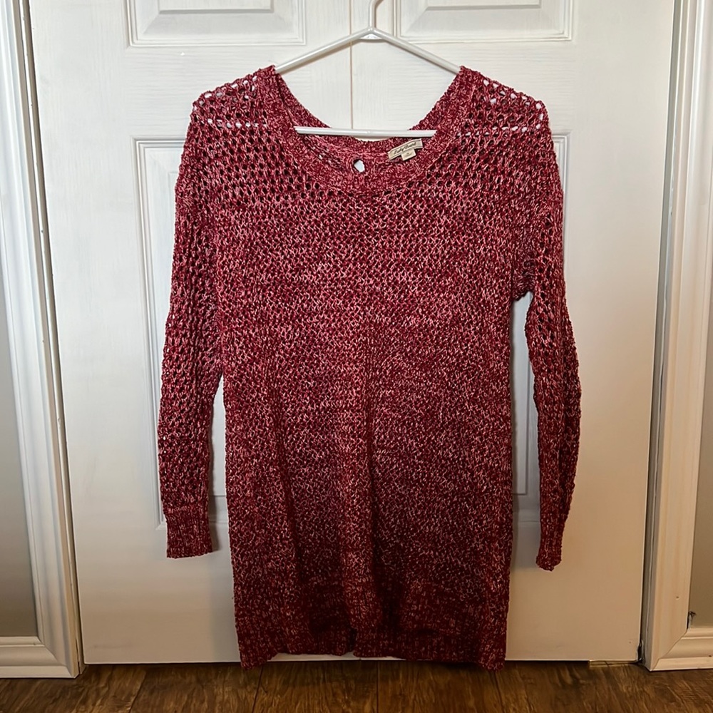Lucky Brand Lace Up Back Sweater